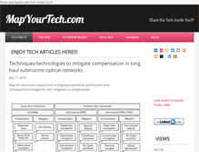 Tablet Screenshot of mapyourtech.com